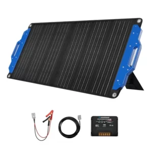 200W Folding Portable Solar Panel Kit - 45 degree